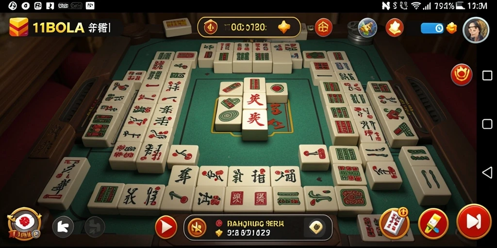 Screenshot gameplay 11BOLA menampilkan keseruan permainan Mahjong yang menarik.