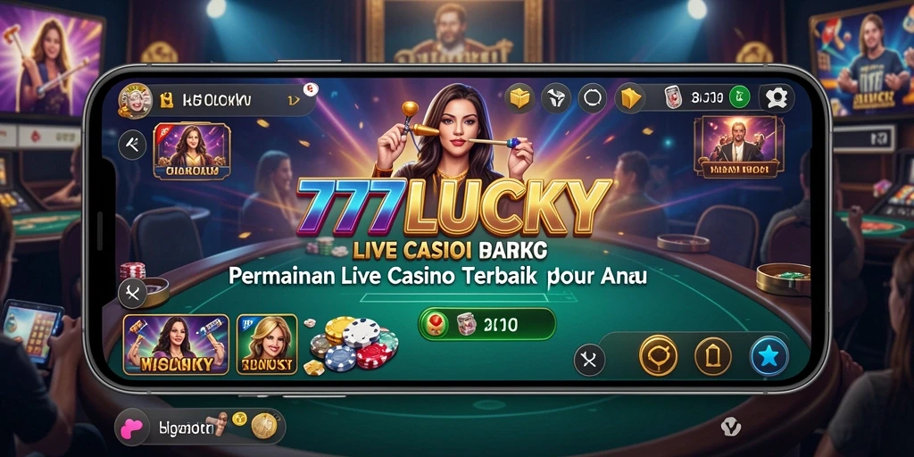 Screenshot gameplay Live Casino yang menegangkan di 777LUCKY.