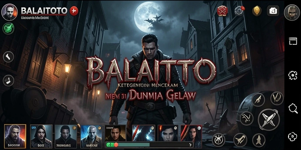 Tampilan gameplay yang penuh ketegangan dan elemen horor.