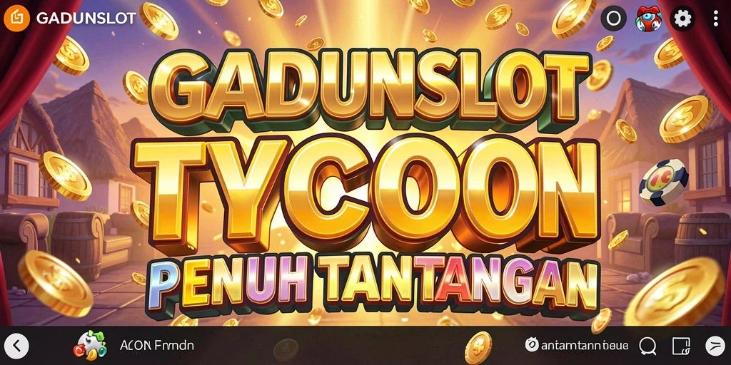 Tampilan layar utama GADUNSLOT yang menggambarkan kasino yang megah.