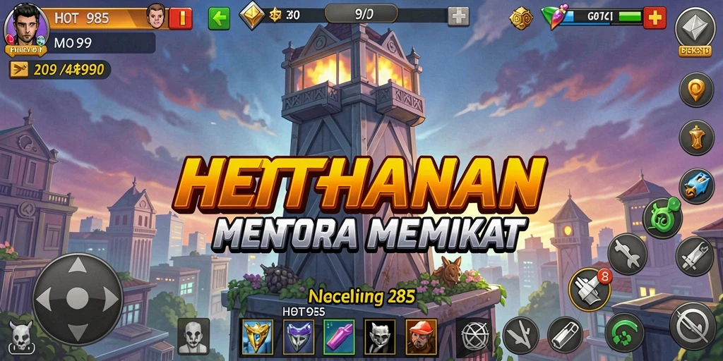 Gameplay seru Tower Defense di HOT985 dengan grafis menarik.