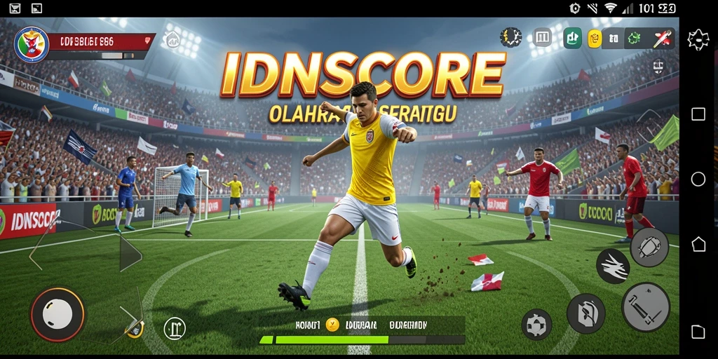 Tampilan gameplay IDNSCORE yang menarik dan dinamis.