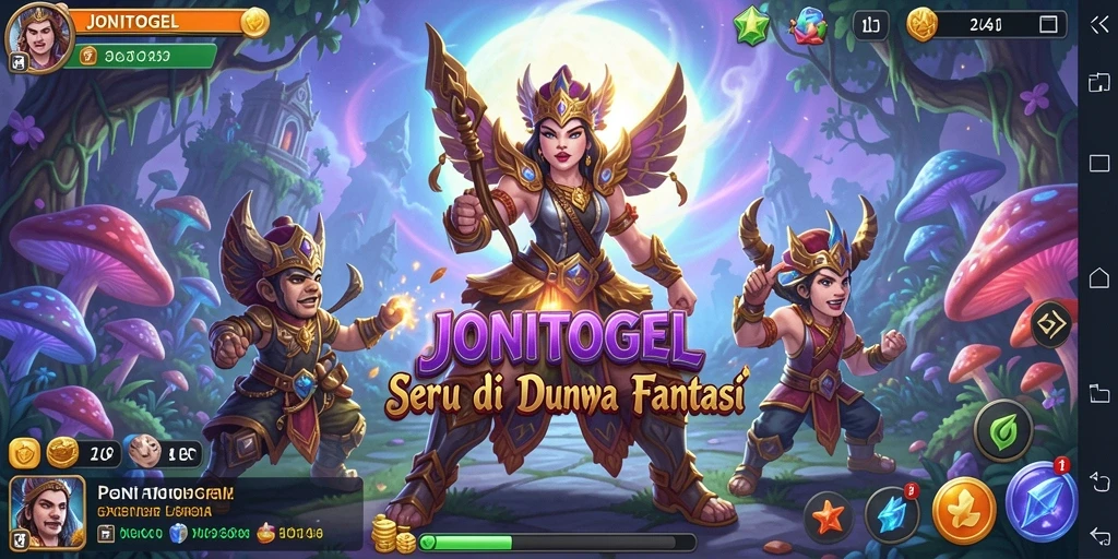 Tampilan menarik dari gameplay petualangan JONITOGEL.