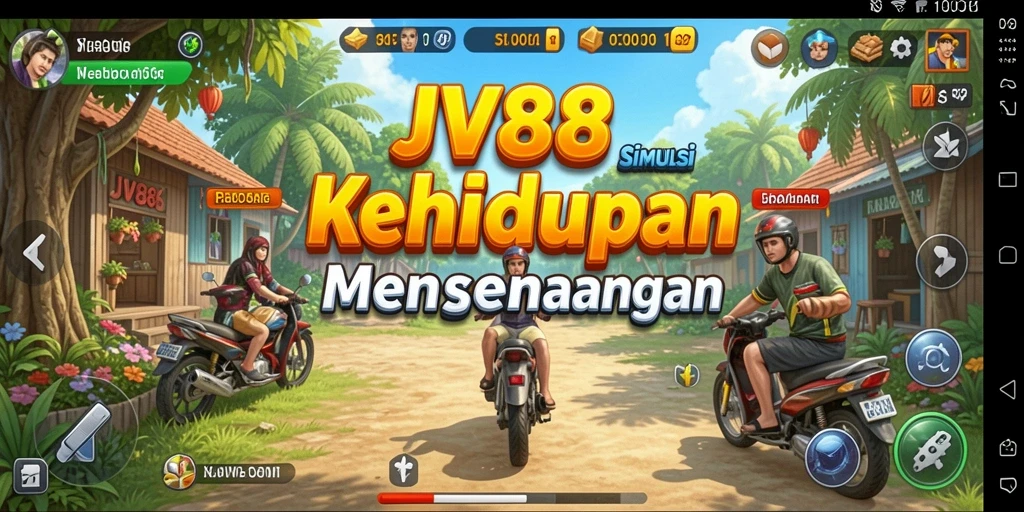Tampilan gameplay menarik dengan interaksi dinamis di JV88.