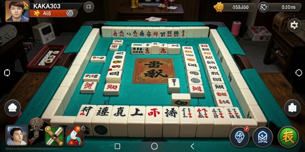 Tangkapan layar KAKA303 menampilkan gameplay Mahjong yang menarik.