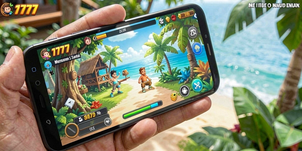 Tampilan gameplay L777 yang cerah dan menghibur.