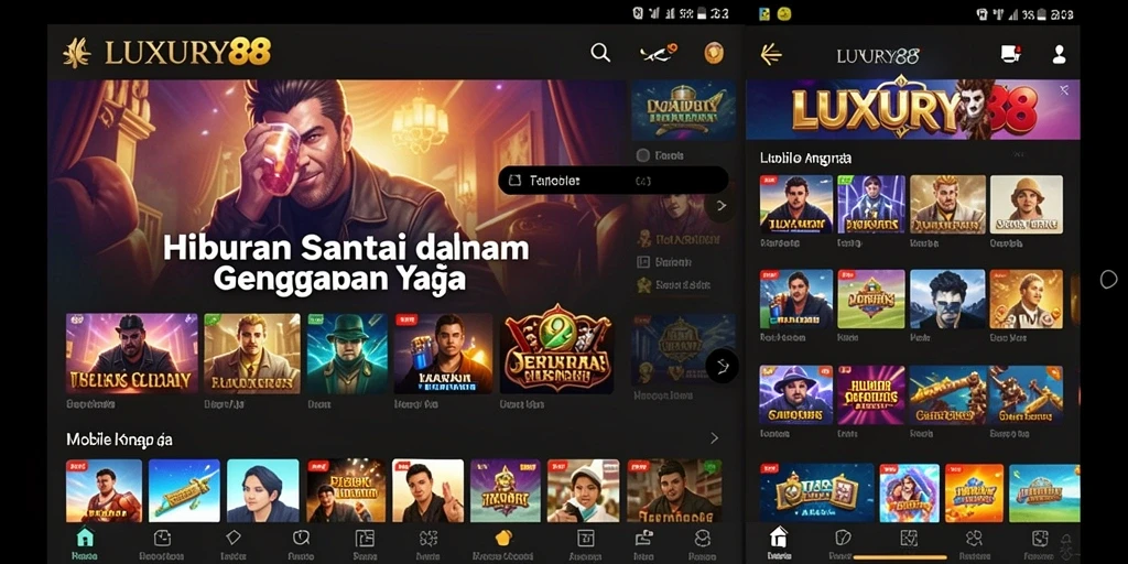 Screenshot utama LUXURY88 menampilkan gameplay yang menghibur.