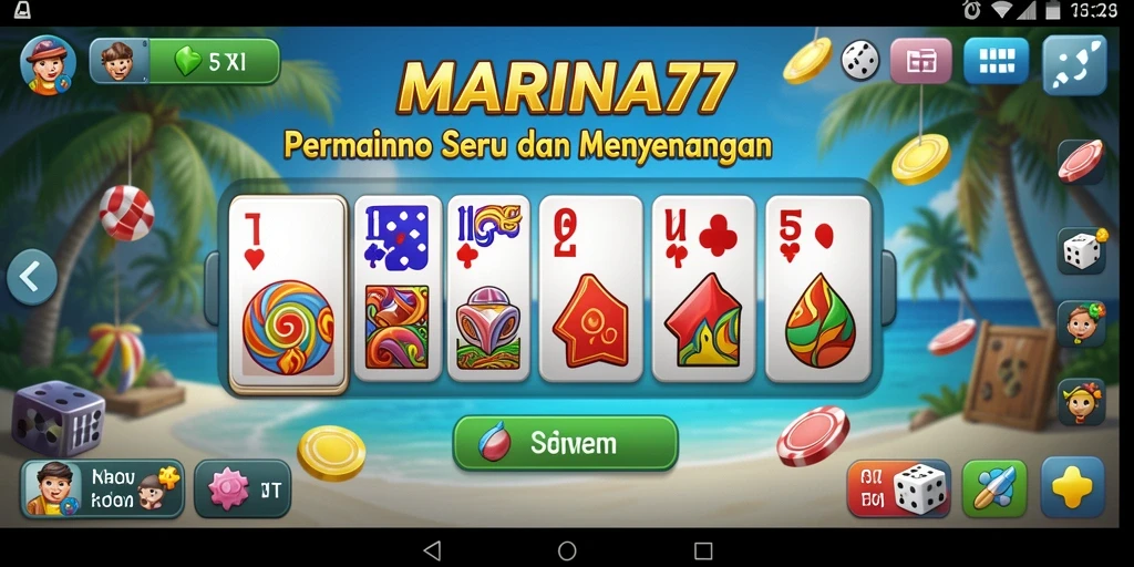 Gameplay Domino yang seru dalam MARINA77