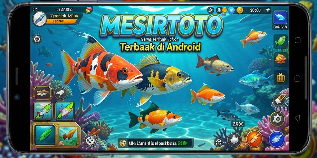 Gameplay seru MESIRTOTO saat menangkap ikan-ikan besar.