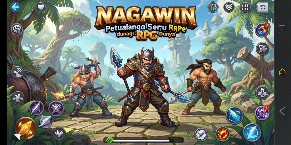 Tampilan gameplay RPG yang seru dan memikat di NAGAWIN.