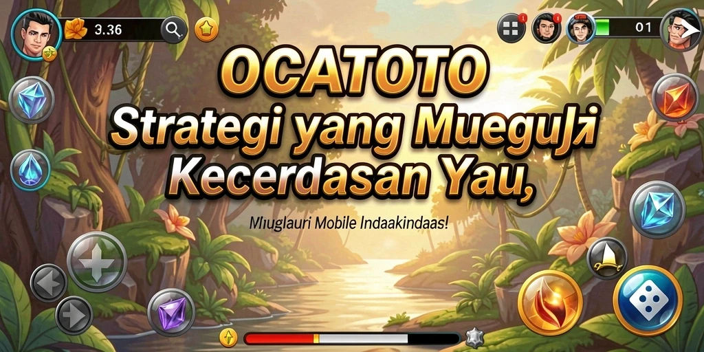 Tampilan gameplay menarik dari OCATOTO dalam pertarungan strategi.