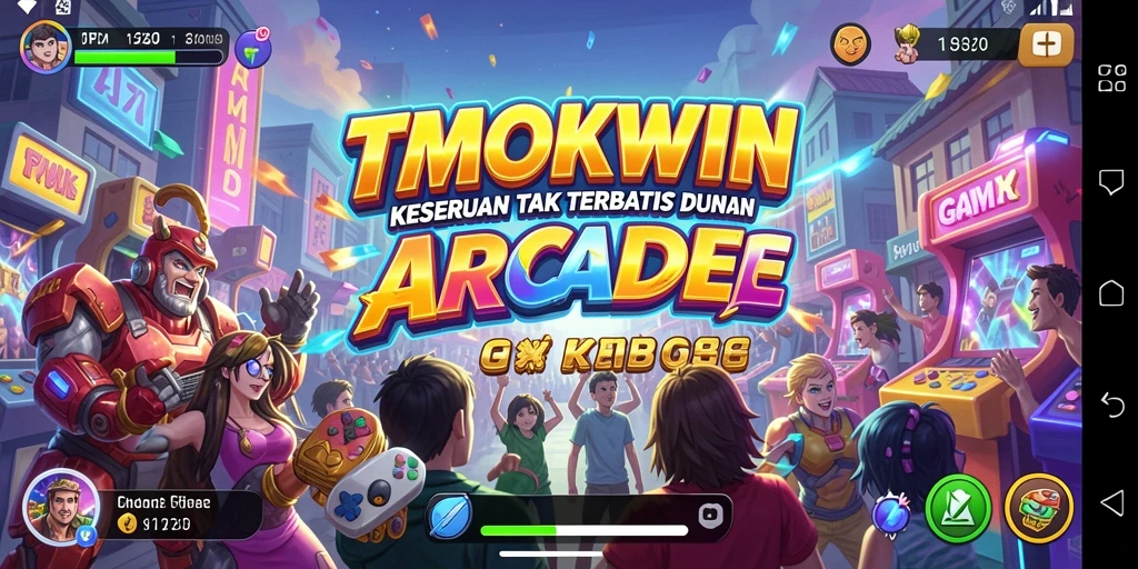 Screenshot TMOKWIN menampilkan gameplay Arcade yang mengasyikkan dan menantang.