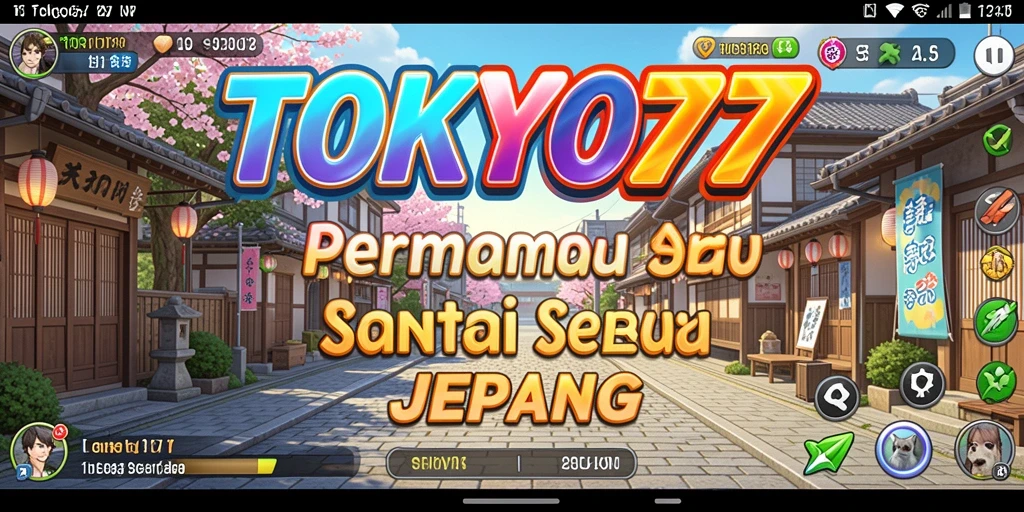 Screenshot gameplay TOKYO77 menunjukkan suasana santai yang mencakup keindahan Tokyo.
