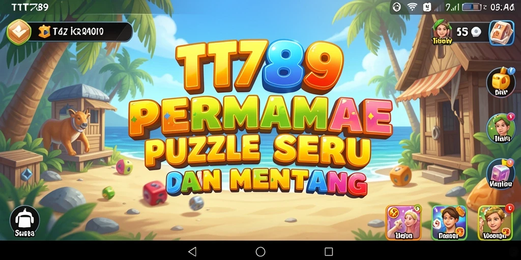 Tangkapan layar utama TT789 menampilkan gameplay puzzle yang menantang.
