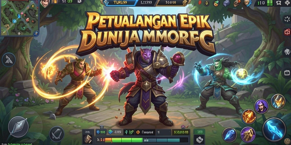 Tampilan gameplay <strong>TURU99</strong> yang memukau dengan aksi seru dan karakter unik.