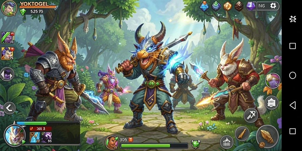 Tampilan gameplay YOKTOGEL yang menarik dan penuh aksi RPG.
